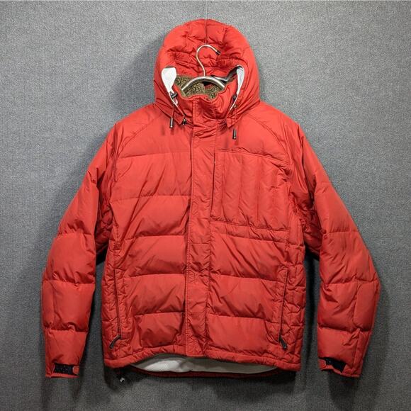 Vtg Gap Puffer Jacket Mens Large Down Fill Y2K Hooded Coat Quilted Streetwear